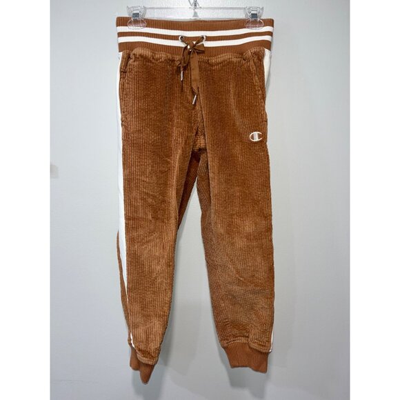 Champion Women's Corduroy Joggers Brown Size XS - Picture 2 of 8